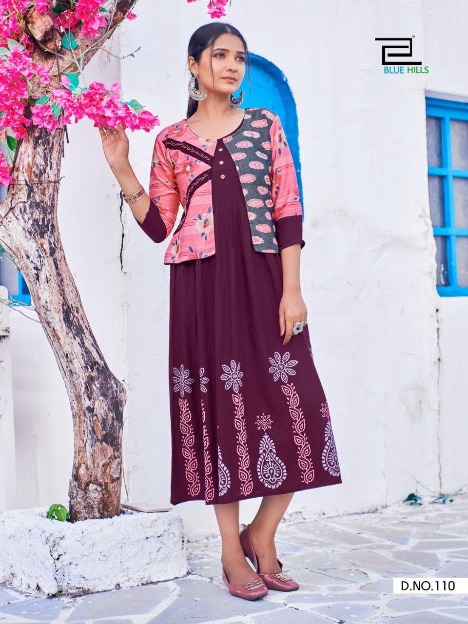 Blue Hills Trend 15 Fancy Wear Designer Printed Kurti Anarkali Collection